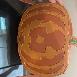 Pumpkin bag backstitch Bruja